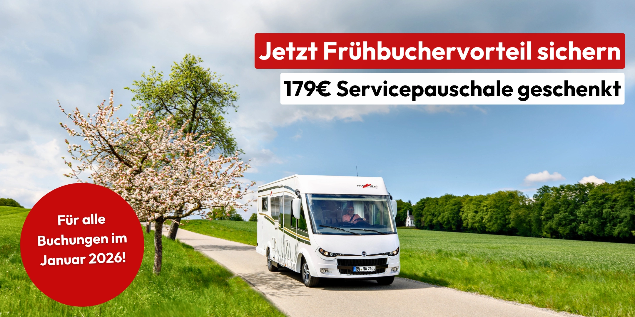 Banner Frühbucherrabatt Camperforyou